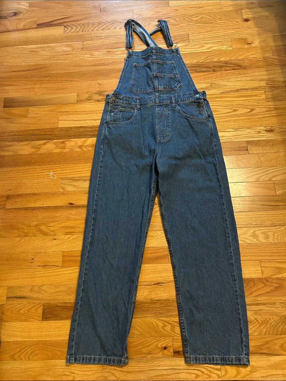 Free People Ziggy Denim Overalls. Like new. Size small, sapphire (medium) blue